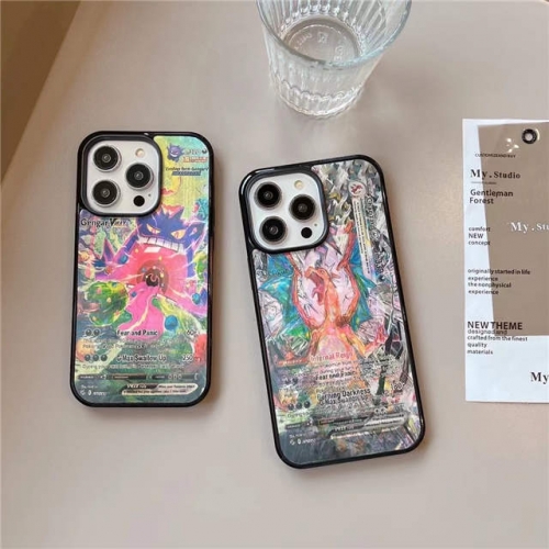 202304 YDYD Pokemon Chazard Gengar One Case Dual 3D Patterns Magsafe Case Raster Optical Case for iPhone
