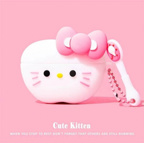 202401 KNKN Hello Kitty 3D Silicon Case for AirPods