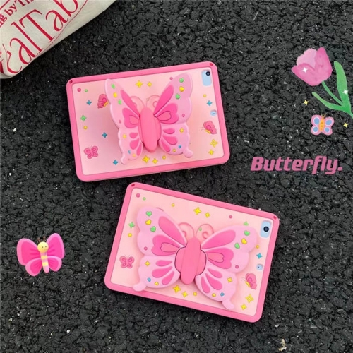 202401 JBJB Butterfly Stand Silicon Case for iPad