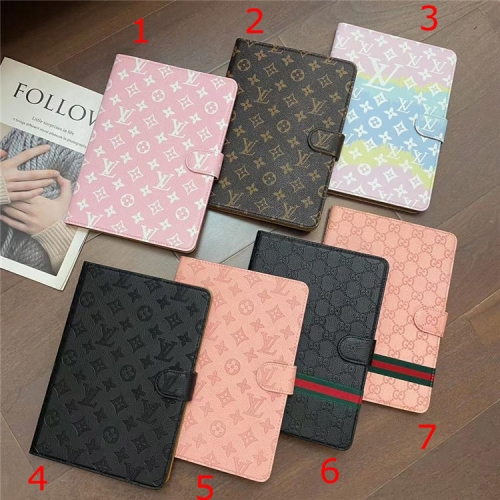 202103 Luxury Pattern PU Leather Wallet Case for iPad VAC03793