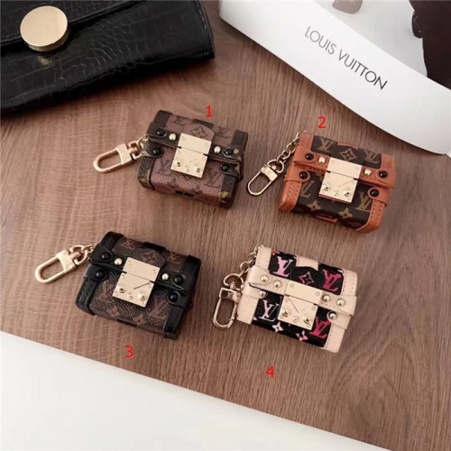 202401 Luxury Lock Leather Bag for AirPods VAC13516