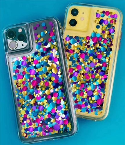 SYSY Colorful Glitter Liquid Glitter Case for iPhone