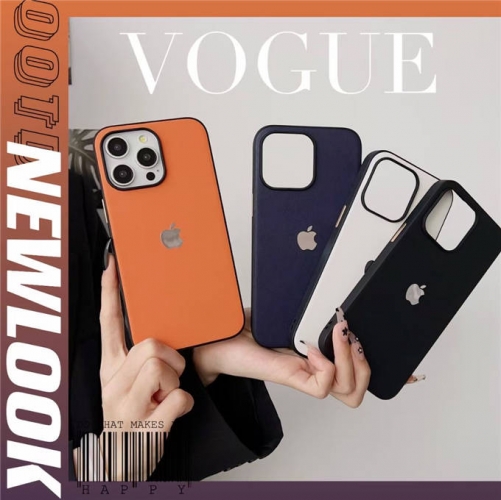 202402 SHLS Logo PU Leather Case for iPhone