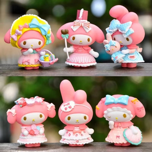 6pcs Set Sanrio Melody Mini Figures VAC13610