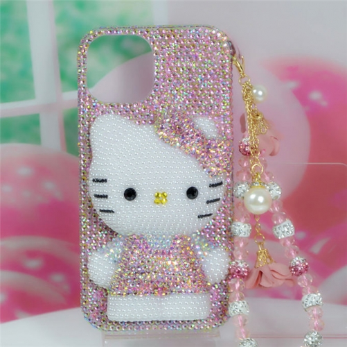 202402 Hello Kitty Crystal Full Rhinestones Case for iPhone VAC13640