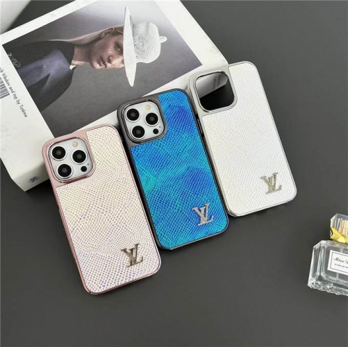 202402 MYMY Graded Color Snake Pattern PU Case for iPhone
