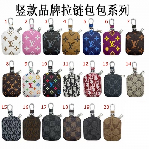 202402 Luxury PU Leather Universal Bag for AirPods