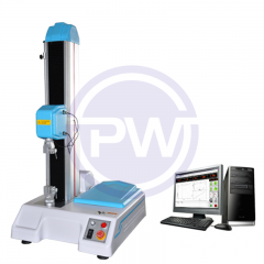 Máquina para teste de compressão de garrafas plásticas