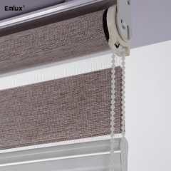 Emlux Curved Zebra Blinds | Custom Shaped Roller Window Shades