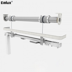 Motorized up and down drapery curtain motor systems