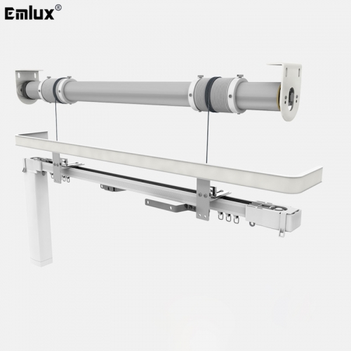 Motorized up and down drapery curtain motor systems