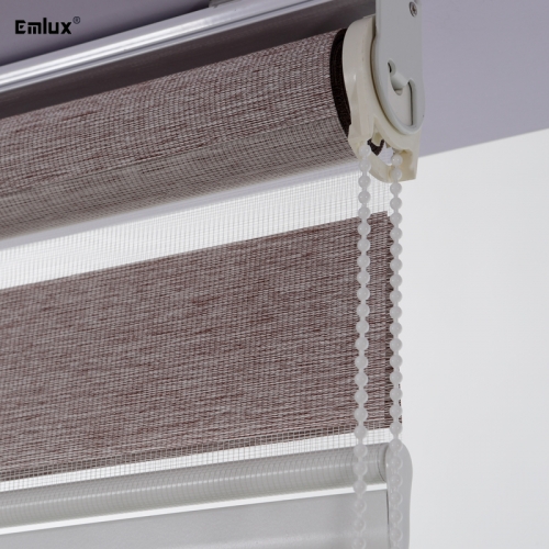 Emlux Curved Zebra Blinds | Custom Shaped Roller Window Shades