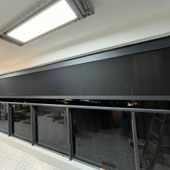 Wind Resistant Outdoor Blind-Motorized Windproof Waterproof Blinds -Zip Track Roller Blinds