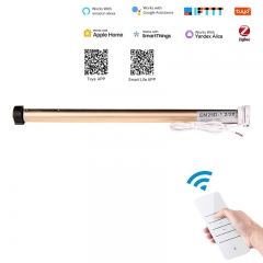 Motor para persianas enrollables inteligentes de 25 mm de diámetro, con batería de litio recargable y control por Alexa y Google Tuya