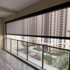 Winddichte motorisierte Rollos für den Außenbereich, leichte Sonnenschutz-Rollos