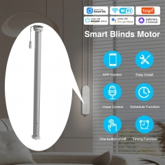 Motor tubular Tuya Zigbee de 25 mm para persianas enrollables con pantalla de proyección y batería.