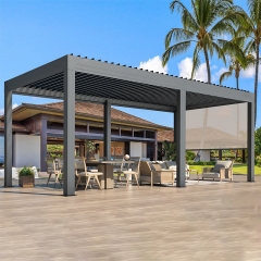 Winddichte motorisierte Rollos für den Außenbereich, leichte Sonnenschutz-Rollos