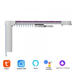 Electric Curtain Track Full Set with Tuya WiFi Support And | Motorized Fashion Atmosphere Lights Curtain