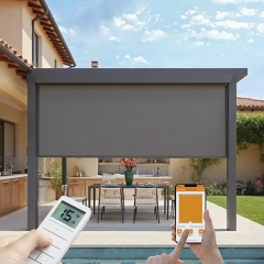 Clear PVC Windproof Pergola Enclosures - Maintain Your View While Being Protected from Wind & Rain