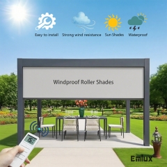 Clear PVC Windproof Pergola Enclosures - Maintain Your View While Being Protected from Wind & Rain