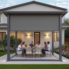 Clear PVC Windproof Pergola Enclosures - Maintain Your View While Being Protected from Wind & Rain