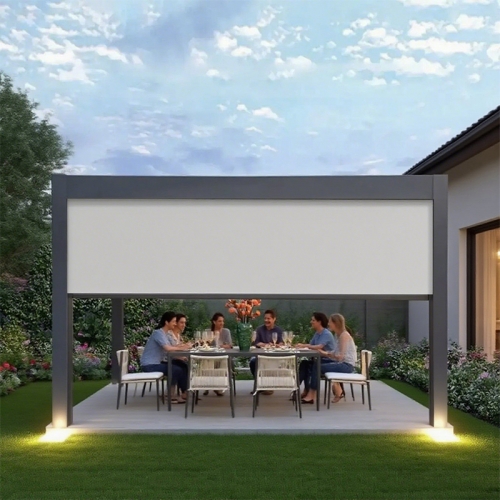 Heavy Duty Zip-Up Pergola Screens - Modular Panels to Fully Enclose Your Structure from Sun and Bugs