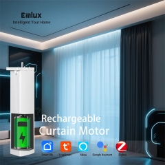 No Wiring Battery Operated Curtain Motor - Easy DIY Installation for Existing Curtains with Multiple Control Methods & Settings