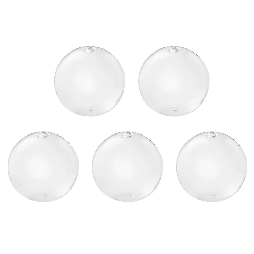 5pcs 16mm/20mm/30mm/40mm Mini Round Clear Blown Glass Globe Beads Wish Ball Bottles for DIY Earring Jewelry Making (BLOW-TA0001-01B)