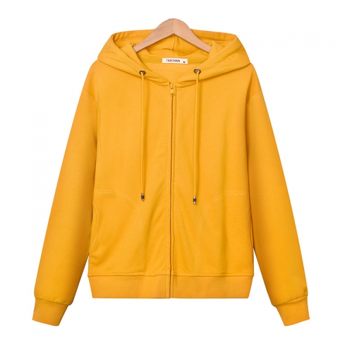 2022 Spring Autumn New Full zip Hip Hop Sweatshirt Oversize Streetwear Harajuku Cotton Hoodies