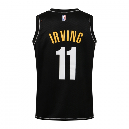 NBA City Edition Nets V-Neck Black No. 11 (Hot Pressed)