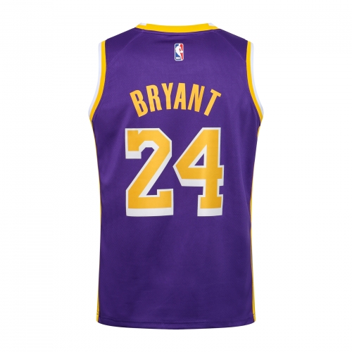 Jordan NBA Lakers Crew Neck Purple No. 24 (Hot Pressed)