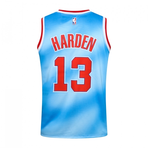 NBA Round Neck Nets Blue No. 13 (Hot Pressed)