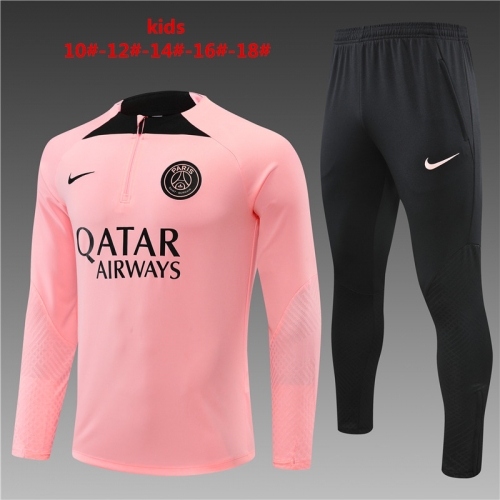 22-23 Paris Pink PSG KIDS Training Suit