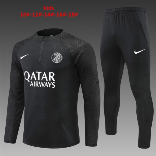 22-23 Paris Black [Player Edition] PSG KIDS Training Suit