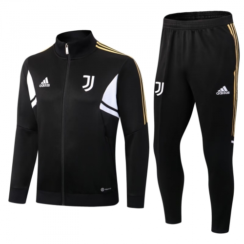 22-23 Juventus Black Jacket Adult Training Wear