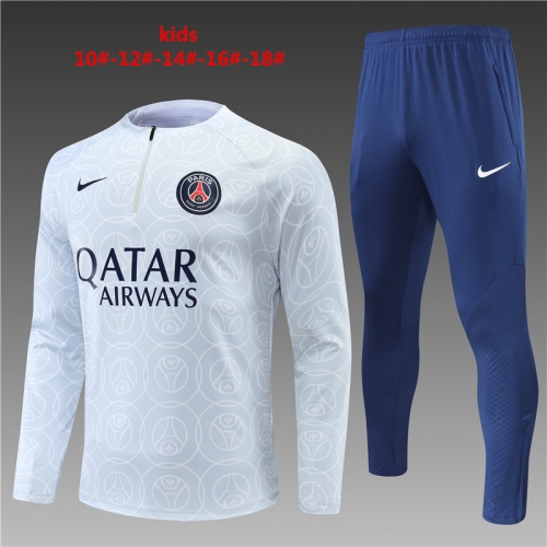 22-23 Paris Light Gray [Printing] PSG KIDS Training Suit