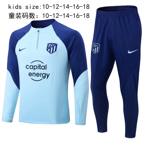 22-23 Atlético de Madrid Blue Kids Training Suit