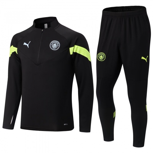 22-23 Manchester City Black Adult Training Suit