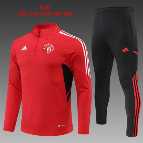 22-23 Manchester United Red KIDS Training Kit