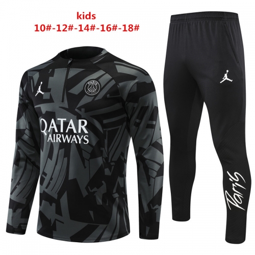 22-23 Jordan Paris Grey Black [Camouflage] KIDS Training Suit