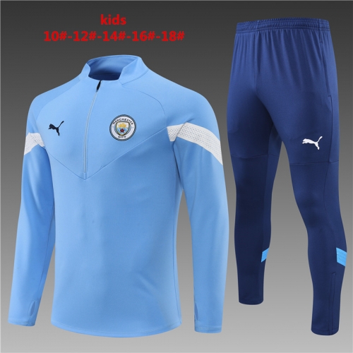 22-23 Manchester City Light Blue KIDS Training Kit