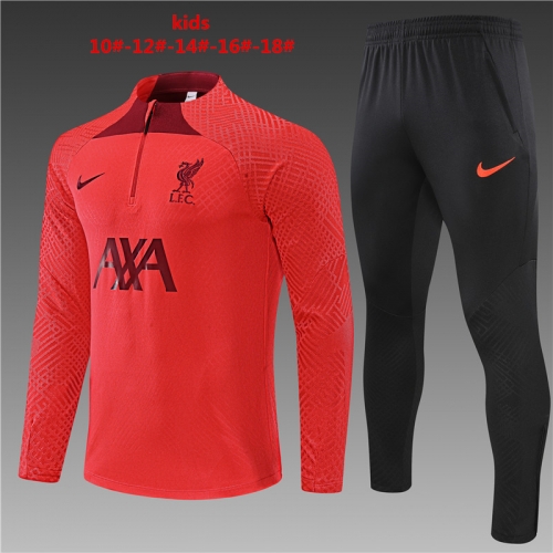 22-233 Liverpool Orange Red [Player Edition] KIDS Training Suit