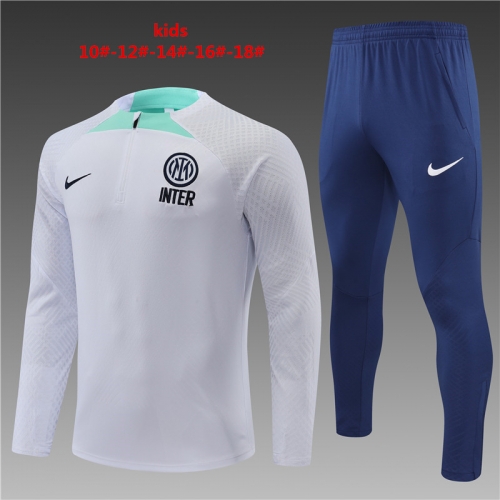22-23 Inter Milan white player version KIDS training suit