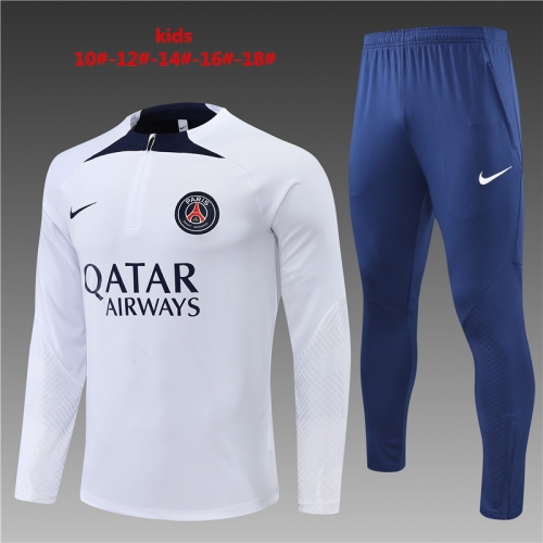 22-23 Paris White PSG KIDS Training Suit