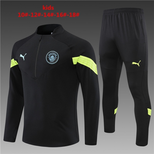 22-23 Manchester City Black KIDS Training Suit
