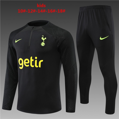 22-23 Tottenham Black [Player Edition] KIDS Training Suit