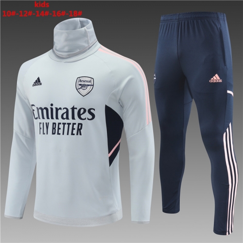 22-23 children 2223 Arsenal light grey [high collar] kids