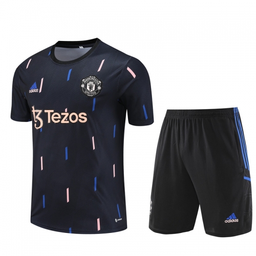 22 - 23 manches courtes Manchester united, noir [camouflage]