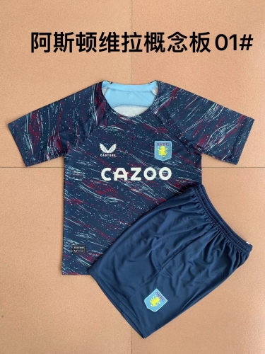 23-24 Aston Villa concept board kids+socks