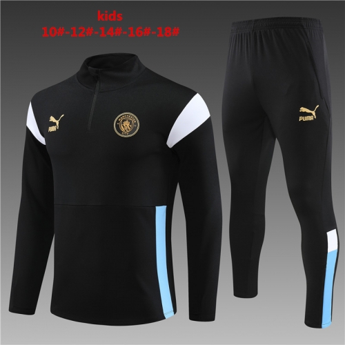 Children's 23-24 Manchester City Black [color scheme] Kids+adults, training clothes